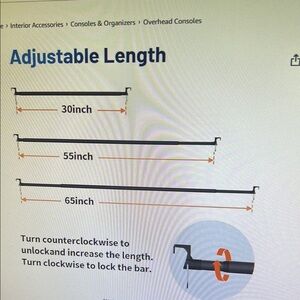 Adjustable Overhead Console Bar